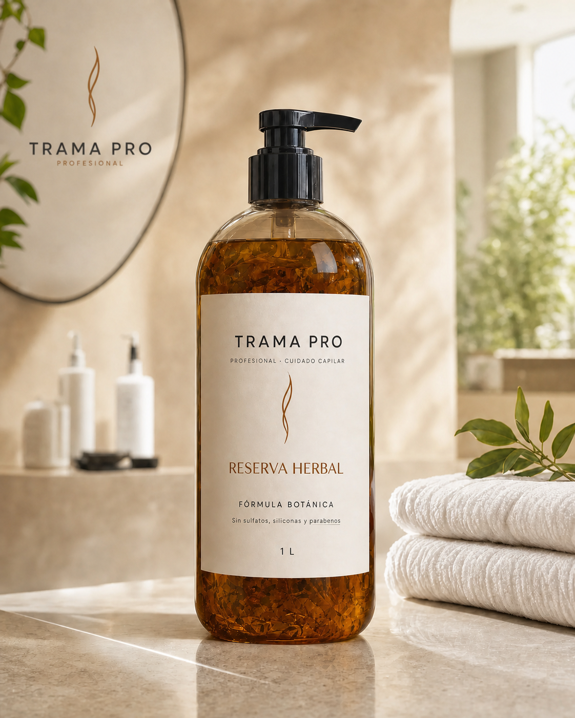 Reserva Herbal TRAMA PRO en ambiente profesional
